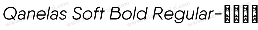 Qanelas Soft Bold Regular字体转换